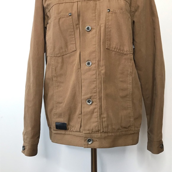SOLD ❌ Vans Tan Hooded Trucker Jacket - Picture 3 of 7